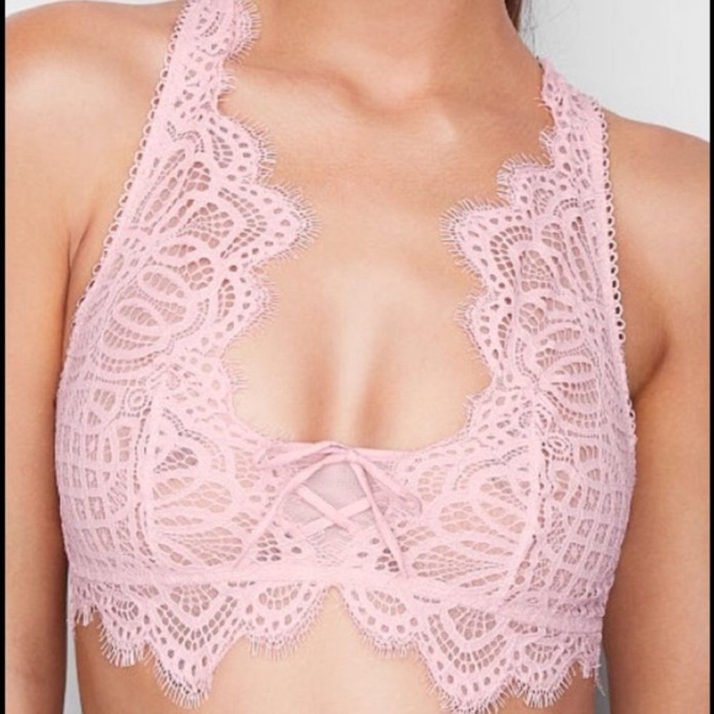 NWT Victoria’s Secret Pink Lace Bralette - XS